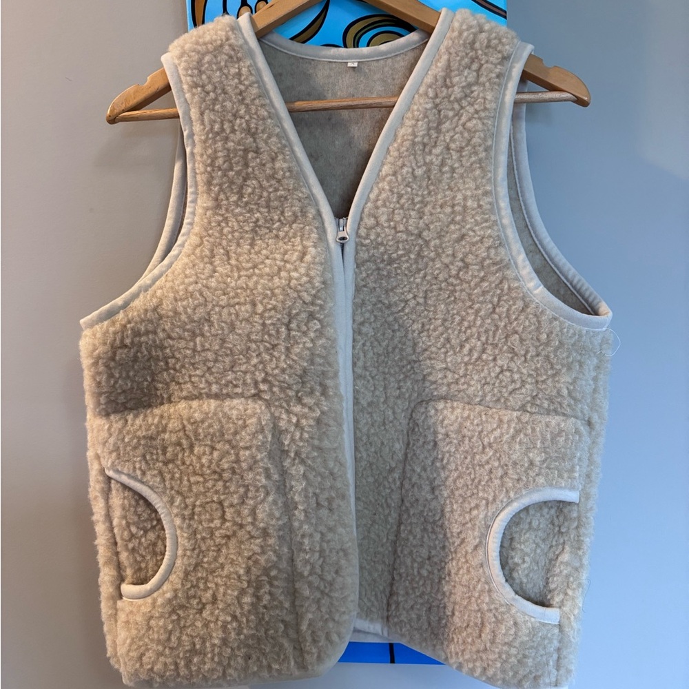 A basic Brand Shearling wool vest